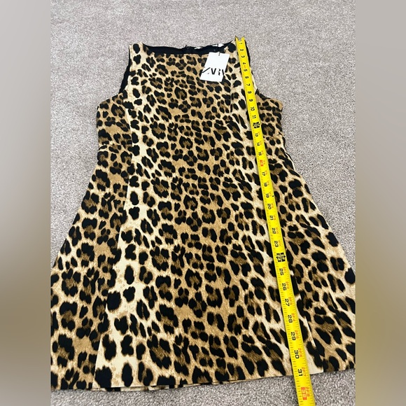 NWT ZARA ANIMAL PRINT DRESS ZW COLLECTION 3201/140 LEOPARD WOMEN LARGE - Picture 6 of 14